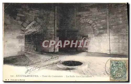 Cartes postales Aigues Mortes Tour de Constance La Salle des Chevaliers