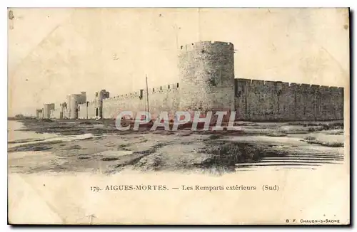 Cartes postales Aigues Mortes Les Remparts exterieurs Sud