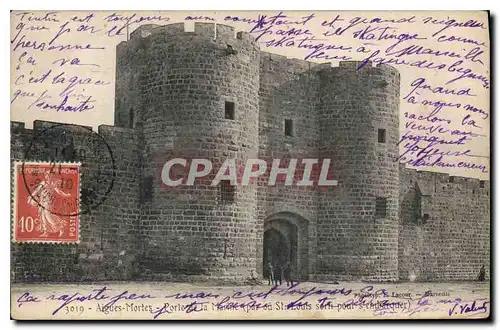 Cartes postales Aigues Mortes Porte de la Mairie