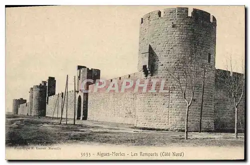 Cartes postales Aigues Mortes Les Remparts Cote Nord