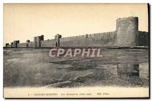 Cartes postales Aigues Mortes Les Remparts cote sud