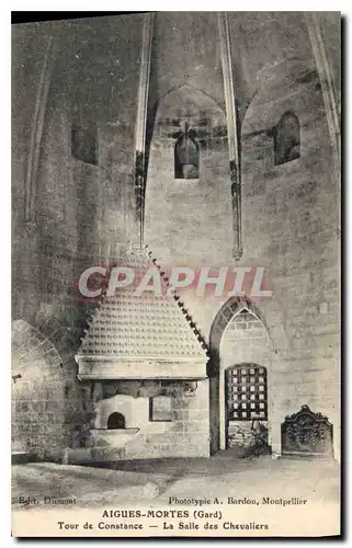 Cartes postales Aigues Mortes Gard Tour de Constance La Salle des Chevaliers