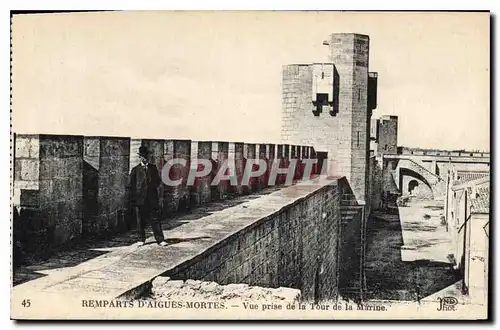 Cartes postales Remparts d'Aigues Mortes Vue prise de la Tour de la Marine