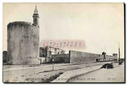 Ansichtskarte AK Aigues Mortes Tour de Constance et les Remparts cote nord