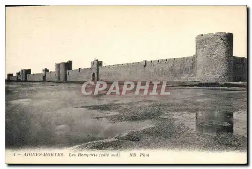 Cartes postales Aigues Mortes Les Remparts cote sud