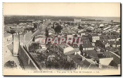 Cartes postales Aigues Mortes Vue prise de la Tour de Constance