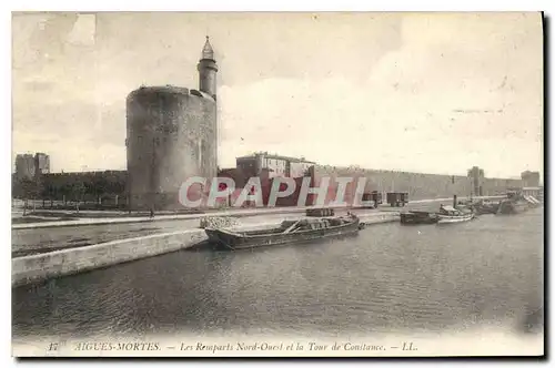 Ansichtskarte AK Aigues Mortes Les Remparts Nord Ouest et la Tour de Constance