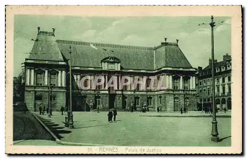 Cartes postales Rennes Palais de Justice