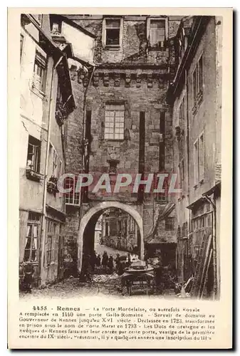 Cartes postales Rennes La Porte Mordelaise