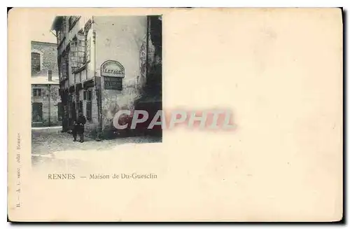 Cartes postales Rennes Maison de Du Guesclin