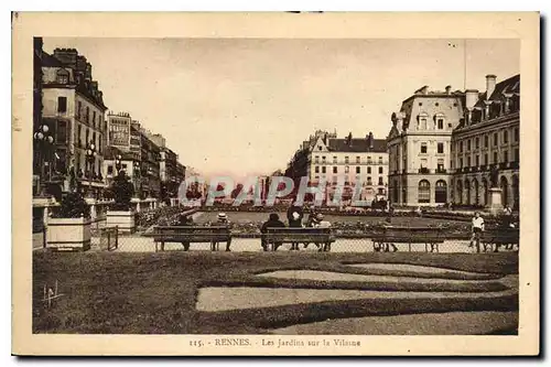 Cartes postales Rennes Les Jardins sur la Vilaine