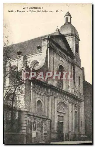 Ansichtskarte AK Cote d'Emeraude Rennes Eglise Saint Sauveur