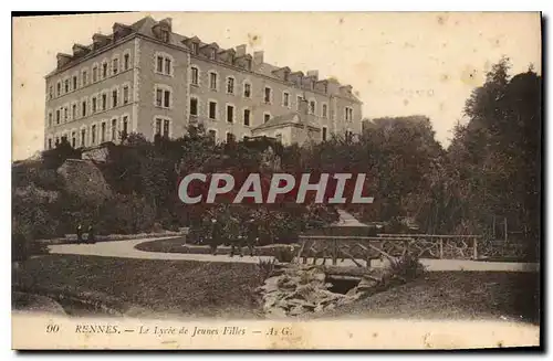 Cartes postales Rennes Le Lycee de Jeunes Filles