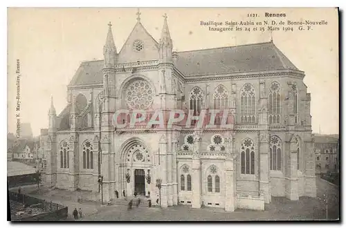 Cartes postales Rennes Basilique Saint Aubin en ND de Bonne Nouvelle