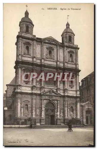 Ansichtskarte AK Rennes Eglise de Toussaint