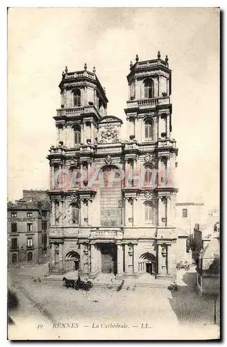 Cartes postales Rennes La Cathedrale