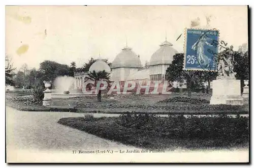 Cartes postales Rennes L et V Le Jardin des Plantes