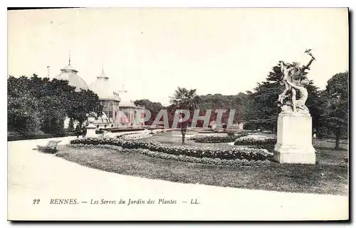 Ansichtskarte AK Rennes Les Serres du Jardin des Plantes