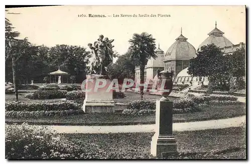 Ansichtskarte AK Rennes Les Serres du Jardin des Plantes