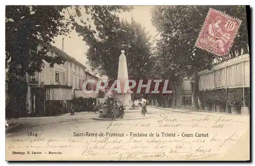 Cartes postales Saint Remy de Provence Fontaine de la Trinite Cours Carnot