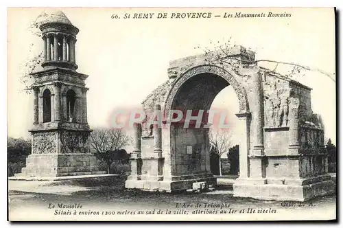 Cartes postales St Remy de Provence les monuments Romains