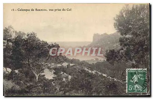 Ansichtskarte AK Calanque de Sormiou vue prise du Col