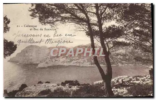 Cartes postales Calanque et Bec de Sormiou