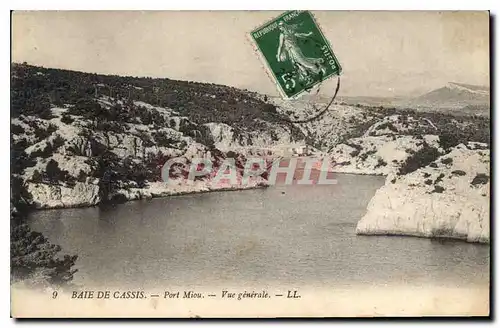 Cartes postales Baie de Cassis Port Miou vue generale