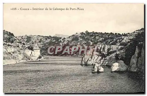 Cartes postales Cassis interieur de la Calanque de Port Miou