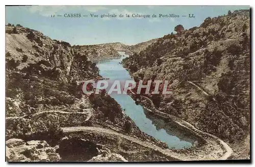 Cartes postales Cassis vue generale de la Calanque de Port Miou