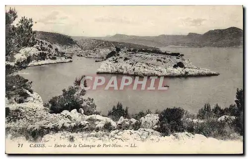 Cartes postales Cassis Entree dela Calanque de Port Miou