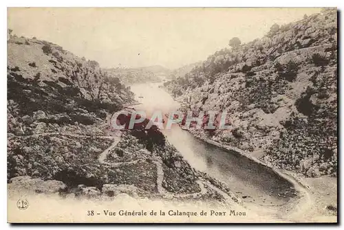 Cartes postales Vue generale de la Calanque de Port Miou