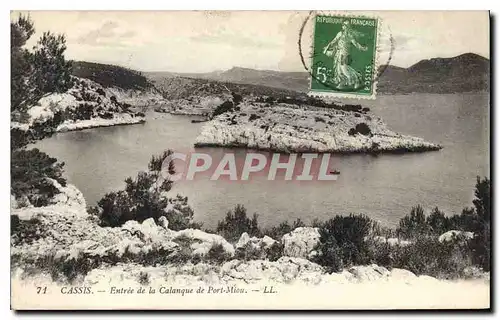 Cartes postales Cassis Entree dela Calanque de Port Miou