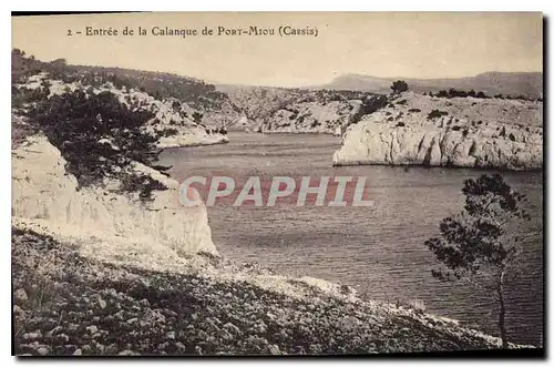 Cartes postales Entree de la Calanque de Port Miou Cassis