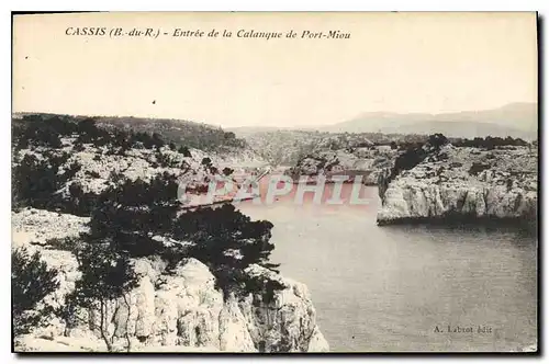 Cartes postales Cassis B du R entree de la Calanque de Port Miou