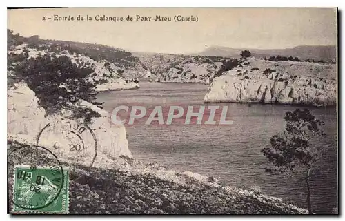 Cartes postales Entree de la Calanque de Port Miou Cassis