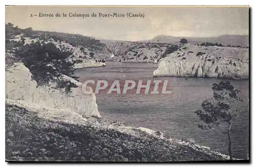 Cartes postales Entree de la Calanque de Port Miou Cassis