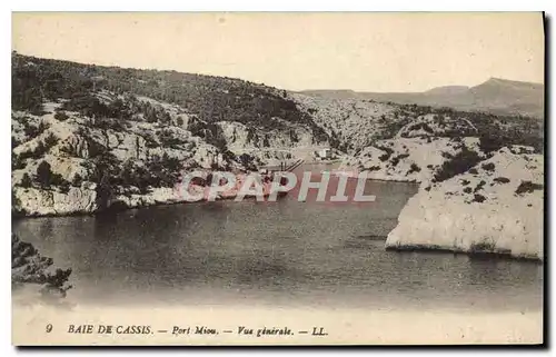 Cartes postales Baie de Cassis Port Miou vue generale