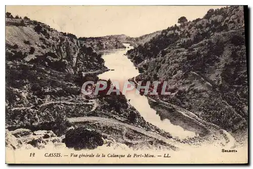 Cartes postales Cassis vue generale de la Calanque de Port Miou