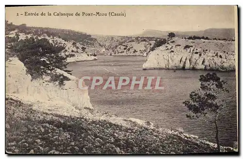 Cartes postales Entree de la Calanque de Port Miou Cassis