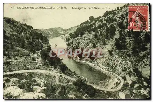 Ansichtskarte AK En Mer de Marseille a Cassis Calanque de Port Miou