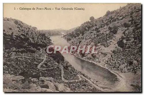 Cartes postales Calanque de Port Miou vue generale Cassis