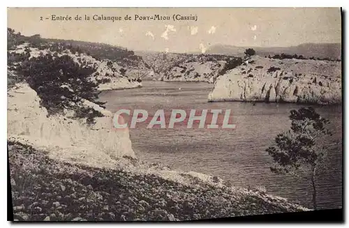 Cartes postales Entree de la Calanque de Port Miou Cassis