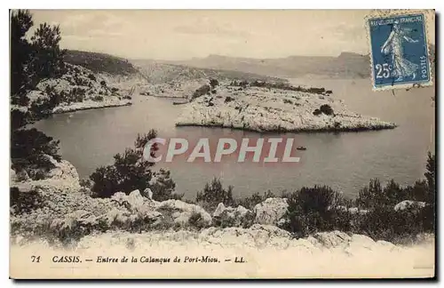 Cartes postales Cassis entree de la Calanque de Port Miou