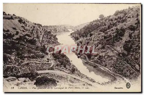 Cartes postales Cassis vue generale de la Calanque de Port Miou