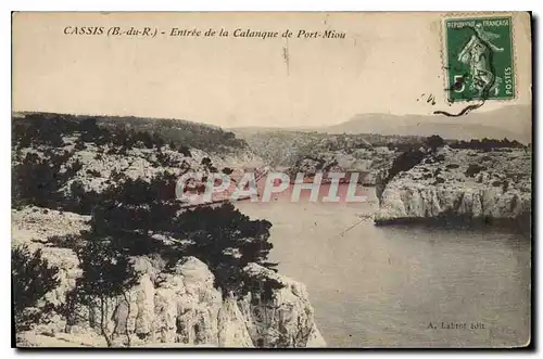 Cartes postales Cassis B du R entree de la Calanque de Port Miou