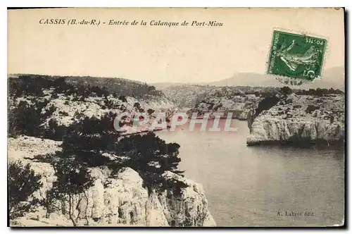 Cartes postales Cassis B du R entree de la Calanque de Port Miou