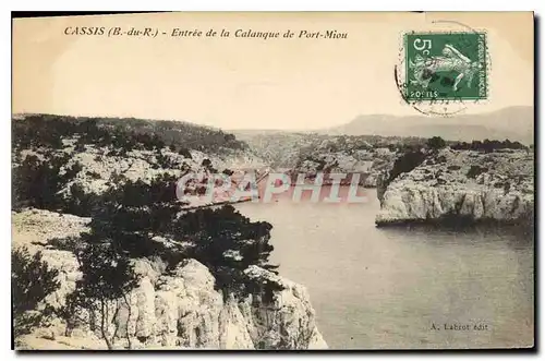 Cartes postales Cassis B du R entree de la Calanque de Port Miou