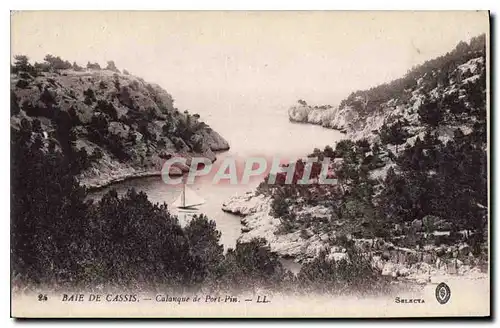 Cartes postales Baie de Cassis Calanque de Port Pin