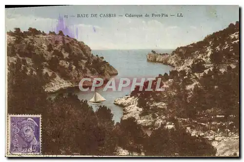 Cartes postales Baie de Cassis Calanque de Port Pin